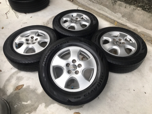 ล้อแม็ก Toyota Vigo Champ พร้อมยาง Bridgestone 215-65-16 ปี 15