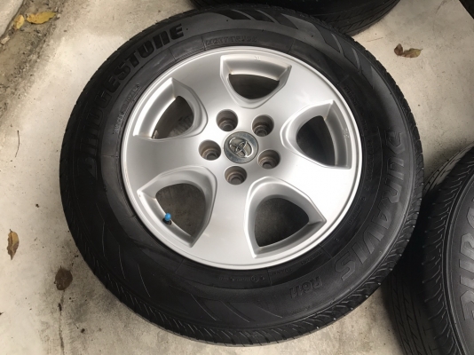 ล้อแม็ก Toyota Vigo Champ พร้อมยาง Bridgestone 215-65-16 ปี 15