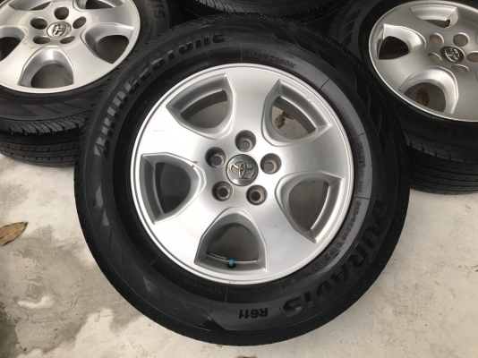 ล้อแม็ก Toyota Vigo Champ พร้อมยาง Bridgestone 215-65-16 ปี 15