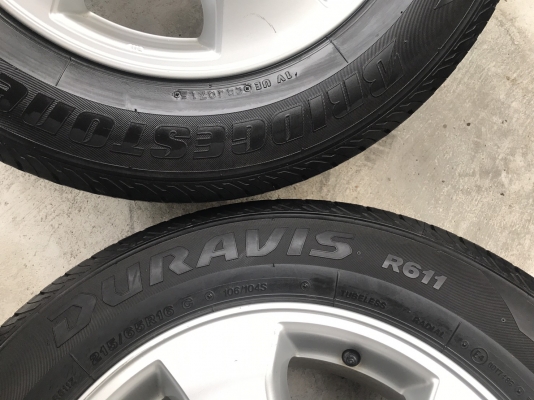 ล้อแม็ก Toyota Vigo Champ พร้อมยาง Bridgestone 215-65-16 ปี 15