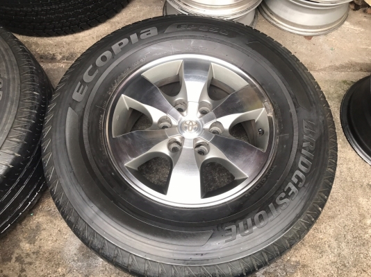 ล้อแม็ก Toyota Vigo ขอบ 16 พร้อมยาง Bridgestone 265-70-16 ปลายปี 15