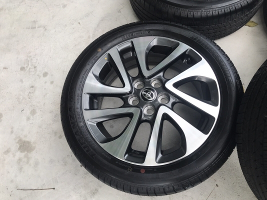 ล้อแม็กป้ายแดง TOYOTA SIENTA รุ่นท๊อป ขอบ 16 พร้อมยางใหม่ป้ายแดง 195-50-16 ปี 17