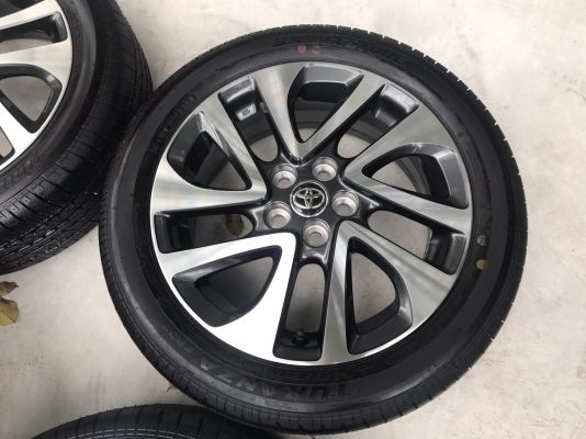 ล้อแม็กป้ายแดง TOYOTA SIENTA รุ่นท๊อป ขอบ 16 พร้อมยางใหม่ป้ายแดง 195-50-16 ปี 17