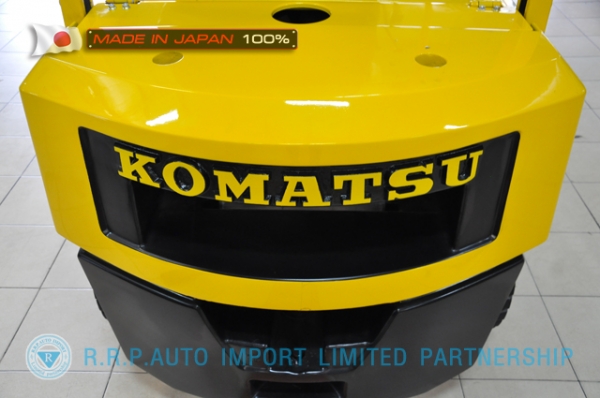 ขายรถโฟล์คลิฟท์มือสอง KOMATSU รุ่น FD15L-50409 นำเข้าจากประเทศญี่ปุ่น 100\% ไม่เคยใช้งานในไทย