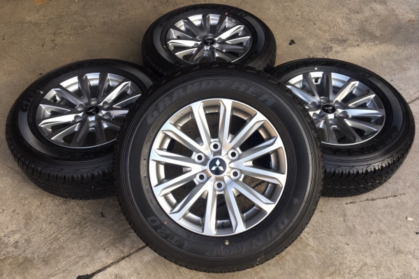 ล้อแม็กป้ายแดงปี17 มิตซูบิชิ นิวไตรตั้นพลัส 6รู139 ขอบ17 พร้อมยางป้ายแดง 245-65-17