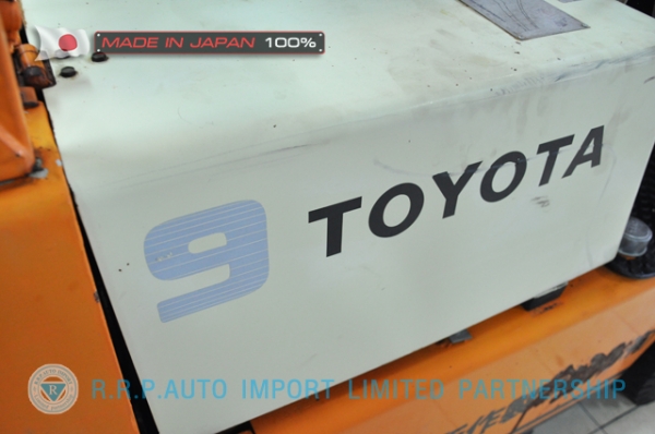 ขายรถโฟล์คลิฟท์มือสอง TOYOTA รุ่น 2FG9-58253 นำเข้าจากประเทศญี่ปุ่น 100\% ไม่เคยใช้งานในไทย