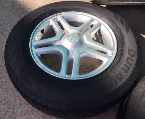 ล้อแม็ก ISUZU Blue Power ขอบ16 พร้อมยาง Bridgestone 215-70-16