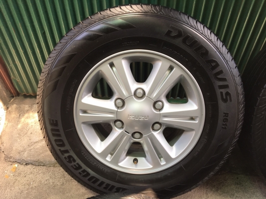ล้อแม็ก ISUZU D-MAX 1.9 BLUE POWER ขอบ 15 พร้อมยาง 215-70-15 ปลายปี 15