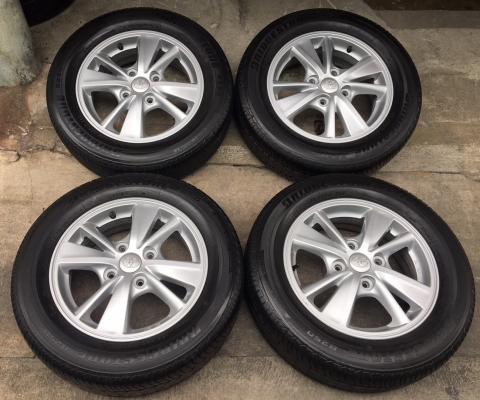 ล้อแม็ก Toyota Avanza ขอบ15 พร้อมยาง Bridgestone 185-65-15