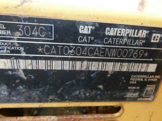 ขายCATERPILLAR 304CCR  เก่าญี่ปุ่นแท้  ปี  2008   มาใหม่  เดิมๆๆ  สภาพสวย พร้อมใช้  โทร  089-3818694  ดวงนภา
