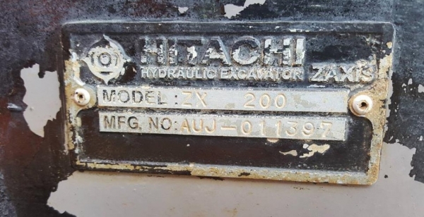 ขาย!! >>> Hitachi Zx200 รุ่น 1 เล่มทะเบียน แห้งๆ ช่วงล่างเต็ม <<< เบอร์ติดต่อ 098-7155789