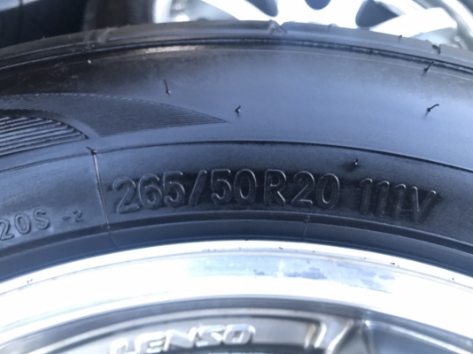 แม็ก Lenso RT7 ขอบ 20 พร้อมยาง NITTO 265-50-20 ปี16