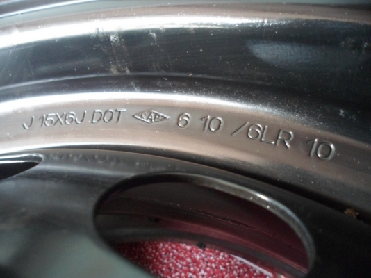 กระทะเหล็ก15"4รู100 (พิเศษ กว้าง 6" หายาก) 4วง ขาย1,500บ.