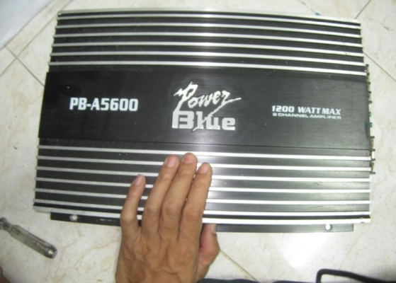 มีคลิปให้ดู!! มีคลิปให้ดู!! AMP Power Blue PB-A5600 150w(rms)x2ch เสียงดี ไม่เคยซ่อม