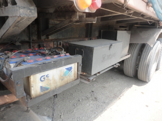 สิบล้อดั้มแม่+ลูก ISUZU 240 แรงหัวขาว ลูกสามมิตรลอนเฉียง