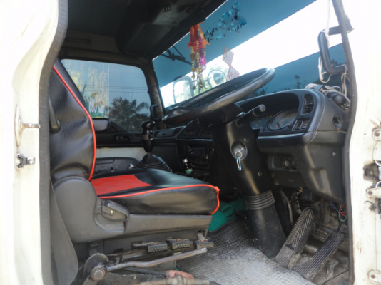 สิบล้อดั้มแม่+ลูก ISUZU 240 แรงหัวขาว ลูกสามมิตรลอนเฉียง