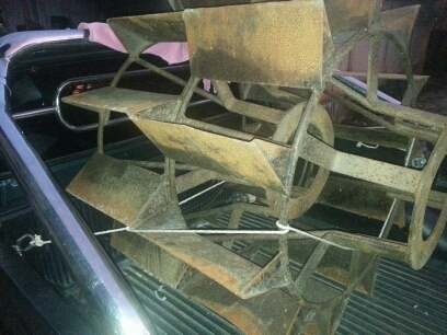 ขายถูก! ล้อเหล็กกันจม ถอดจากรถไถ คูโบต้า 4508