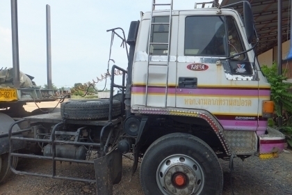 10ล้อหัวลากISUZU ROCK 240 พร้อมหางพื้นเรียบ2คาน10.50ม