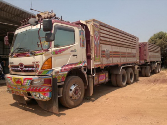 ขายรถพ่วง 22 ล้อ 2 เพลา กระบะเนียมดั้ม HINO 344 ซีรี้.500 ปี.53 รถสวย จัดแนนซ์ได้ สนใจโทร
