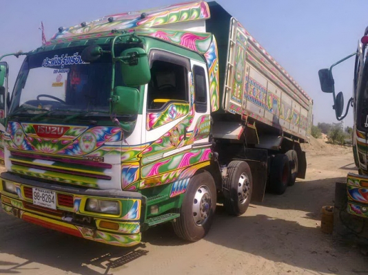 ขายรถ 24 ล้อ 2 เพลา แม่-ลูก กระบะเนียมดั้มดิน ISUZU G