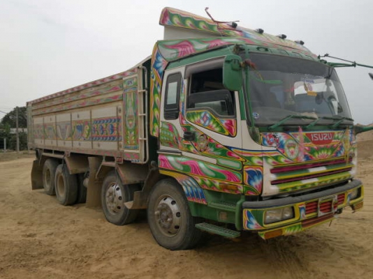 ขายรถ 24 ล้อ 2 เพลา แม่-ลูก กระบะเนียมดั้มดิน ISUZU G