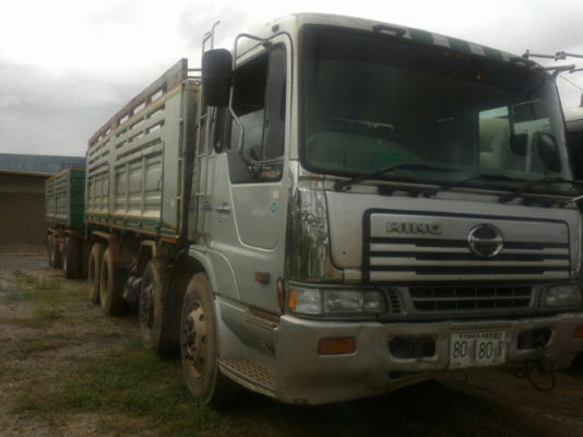ขายรถพ่วง 24 ล้อ 2 เพลา แม่-ลูก กระบะเหล็กดั้ม HINO PROFIA เครื่อง.K13C 360 แรง 7 เกียรื รถสวย พร้อมใช้