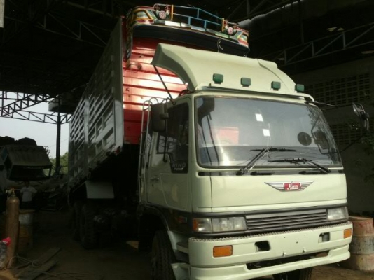 ขายรถ 10 ล้อ 2 เพลา กระบะเหล็กคอกเกษตรดั้ม มีระบบลากลูก HINO FM3M M10C เครื่องฟิตใหม่ ยางใหม่ 10 เส้น สวยๆ สนใจโทร