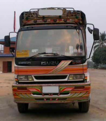 ขายรถพ่วง 18 ล้อ 2 เพลา แม่-ลุก กระบะเนียมคอกเกษตรดั้ม ISUZU DECA 270 ปี.47 ยูโรทู รถสวยมาก สนใจโทร