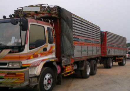 ขายรถพ่วง 18 ล้อ 2 เพลา แม่-ลุก กระบะเนียมคอกเกษตรดั้ม ISUZU DECA 270 ปี.47 ยูโรทู รถสวยมาก สนใจโทร