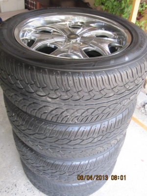 แม็กนอก Touchdownสีโครเมียม 6 รูขอบ 20 พร้อมยาง ถูกๆ