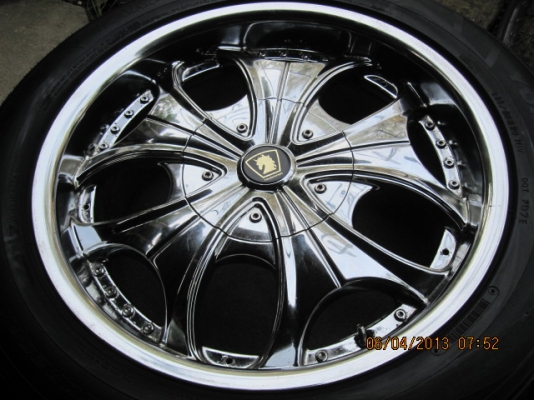 แม็กนอก Touchdownสีโครเมียม 6 รูขอบ 20 พร้อมยาง ถูกๆ