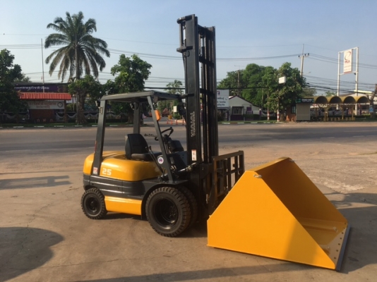 ขายรถโฟลคลิฟท์ TOYOTA  6FD25 ,เสายกสูง 5 เมตร , เครื่องยนต์ดีเซล 1DZ  ,งาปรับคว่ำหงาย , ปุ้งกี๋ ปากกว้าง 1.7 เมตร , รถนำเข้าแท้จากญี่ปุ่น 100\%  ( รถไม่เคยใช้งานในเมืองไทย นำเข้าจากญี่ปุ่น )