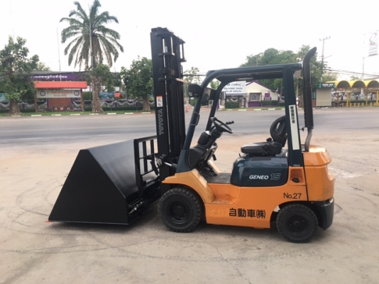 ขายรถโฟลคลิฟท์ TOYOTA  7FD15 ,ใหม่ล่าสุด , เสายกสูง 4 เมตร , เครื่องยนต์ดีเซล 1DZ-II  ,งาปรับคว่ำหงาย , ปุ้งกี๋ ปากกว้าง 1.5 เมตร , รถนำเข้าแท้จากญี่ปุ่น 100\%  ( รถไม่เคยใช้งานในเมืองไทย นำเข้าจากญี่ปุ่น )