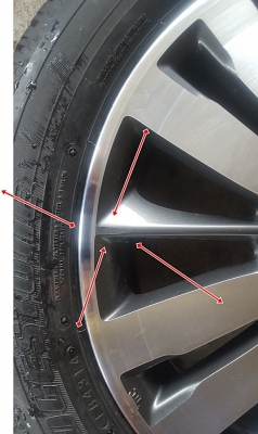 ขายล้อHONDA JAZZ GK16 ยางปี14  4 ล้อ