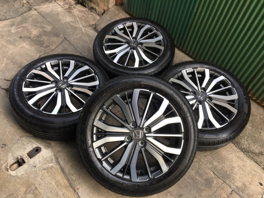 ล้อแม็กป้ายแดง Honda City 2017 ตัวท็อป ขอบ 16 พร้อมยางป้ายแดง 185-55-16 ปี 17