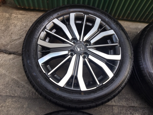 ล้อแม็กป้ายแดง Honda City 2017 ตัวท็อป ขอบ 16 พร้อมยางป้ายแดง 185-55-16 ปี 17