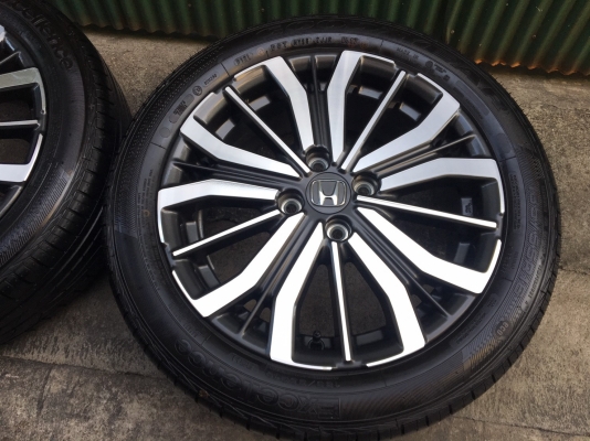 ล้อแม็กป้ายแดง Honda City 2017 ตัวท็อป ขอบ 16 พร้อมยางป้ายแดง 185-55-16 ปี 17