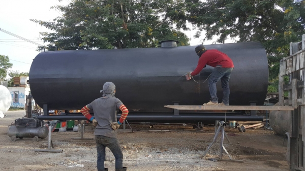 ขายถังเหล็ก ขนาด 15 คิว เหล็กหนาๆสวยๆ