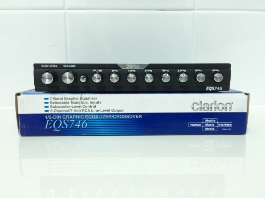 ขายปรีแอมป์ยี่ห้อ Clarion รุ่น EQS746 คุณภาพเสียงดีแนว SQ