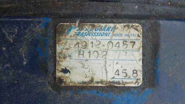 ** SOLD ** มอเตอร์เกียร์อิตาลี่ MOTOVARIO ITALY 10 HP ทด 1:45 ไฟ 380V พร้อมใช้งาน