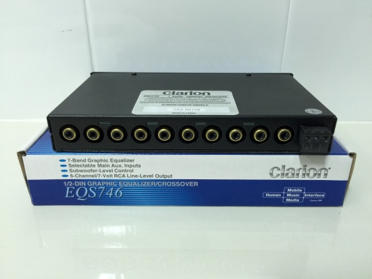 ขายปรีแอมป์ยี่ห้อ Clarion รุ่น EQS746 คุณภาพเสียงดีแนว SQ ขายปรีแอมป์ยี่ห้อ Clarion รุ่น EQS746 คุณภาพเสียงดีแนว SQ