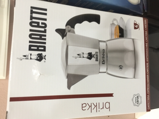 ขายหม้อชงกาแฟเอสเปสโซ่ Bialetti Brikka ของใหม่พร้อมกล่อง