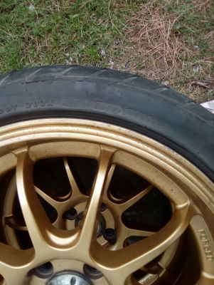 แม๊ก RZ-DF. ADVAN Racing ขอบ17 พร้อมยาง 205/45R17  MAXXIS ปี14 ชุด 4 ล้อ โทร.081-427-3941