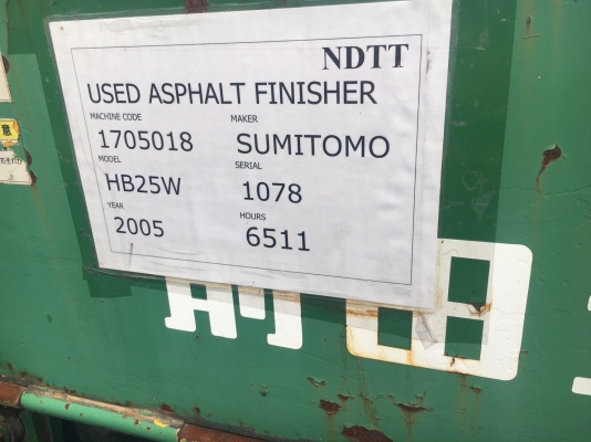 Sumitomo HB25W-2 รถปูยาง 3 เมตร นำเข้าจากญี่ปุ่น โทร. 080-6565422 (หนิง)