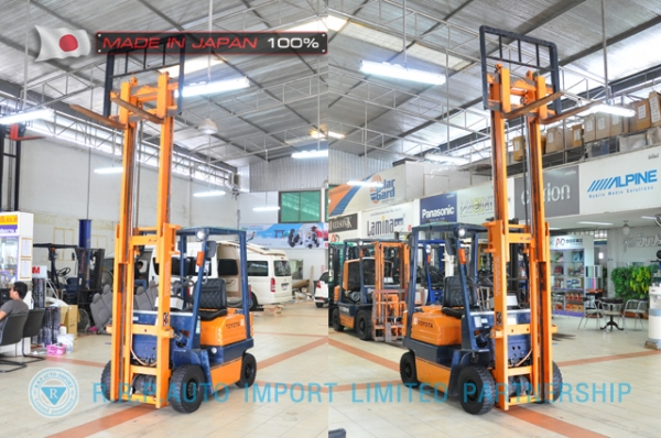 ขายรถโฟล์คลิฟท์มือสอง TOYOTA รุ่น 5FG10-14267 นำเข้าจากประเทศญี่ปุ่น 100\% ไม่เคยใช้งานในไทย