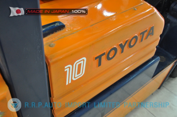 ขายรถโฟล์คลิฟท์มือสอง TOYOTA รุ่น 5FG10-14267 นำเข้าจากประเทศญี่ปุ่น 100\% ไม่เคยใช้งานในไทย