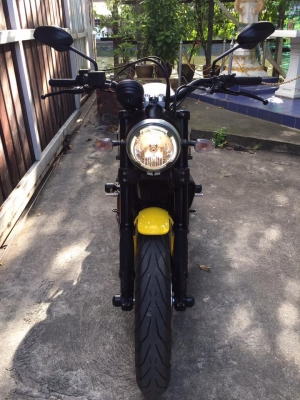 DUCATI SCRAMBLER ปี 2015 ABS จิ๋วแต่แจ๋วแรงสั่งได้ 803 CC สีเหลืองสดๆ วิ่ง 16,xxx โลแท้ ไม่ล้ม ไม่ชน ไม่แปะ กุญแจแท้ 2 ดอก มาพร้อมท่อแต่งแท้เสียงหล่อๆ