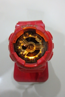 นาฬิกา CASIO Baby-G รุ่น BA-110VLA สีแดงทอง ของแท้ สภาพใหม่ ส่งฟรี นาฬิกา CASIO Baby-G รุ่น BA-110VLA สีแดงทอง ของแท้ สภาพใหม่ ส่งฟรี