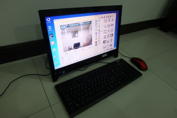 คอมพ์ All in one Lenovo 10113 Celeron 1017U Ram 2GB HDD 500GB อุปกรณ์ครบ ปกติทุกอย่าง
