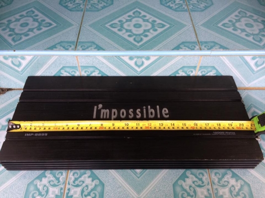 แอมป์คลาสดี imporssble (ยาว53เซน) มือสองสภาพสวย ใช้งานปกติ เบสแน่น ขับ10&quot;-12&quot;-15&quot;หล่อโหดๆได้ ขาย 3950 บาท สนใจ0892425454 อยู่สระบุรี